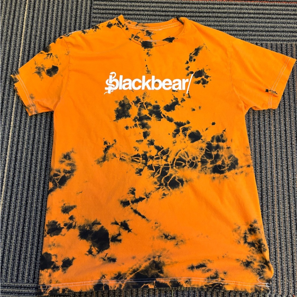 Black & Orange Tie Dye Blackbear  Vakate  T-shirt Tee  Medium